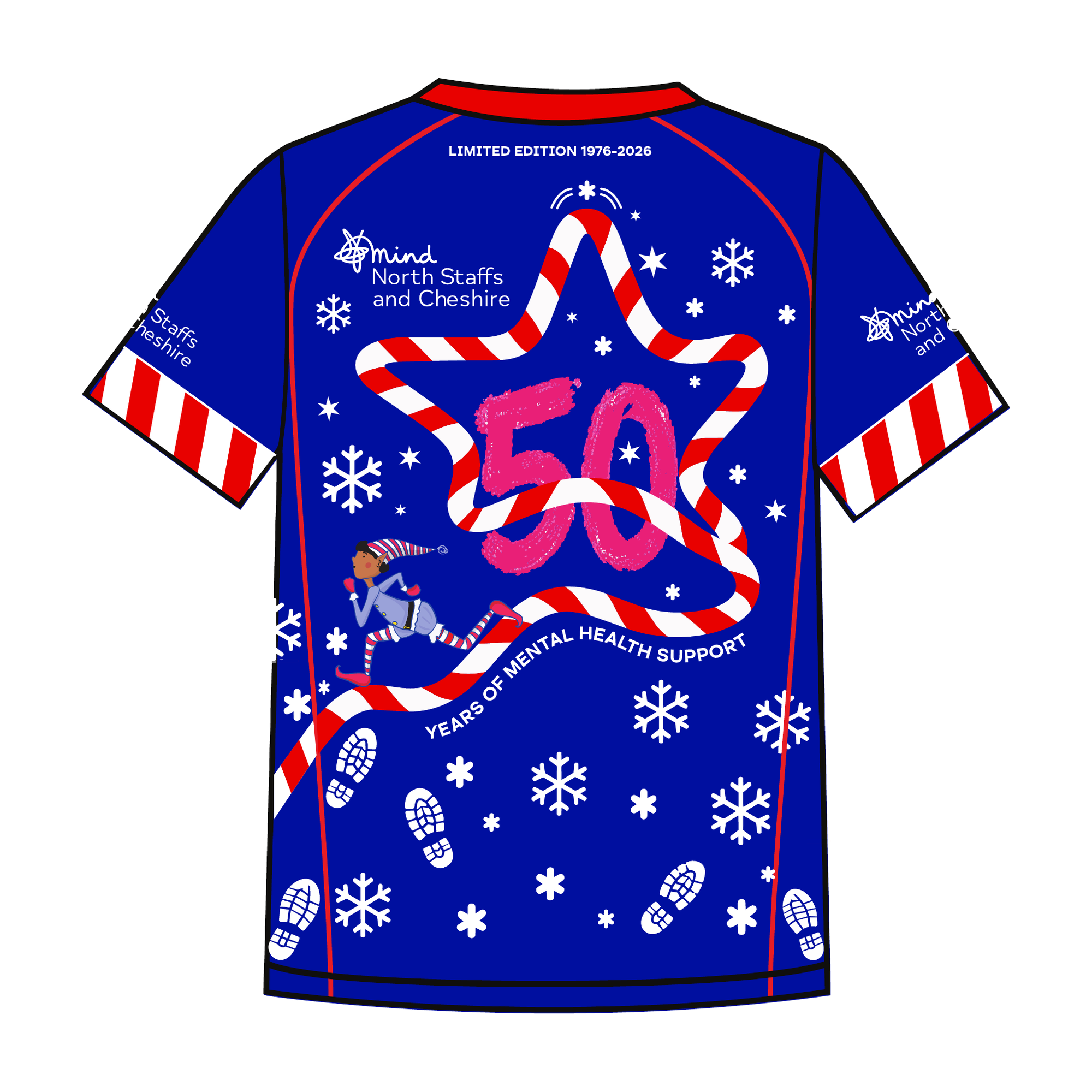 Limited-Edition Mental Elf festive fun run T-shirt - Image 2